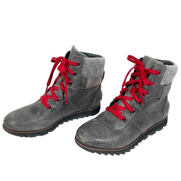 Sorel Shoes - SOREL Womens Harlow Conquest Quarry Snow Boots Size 8